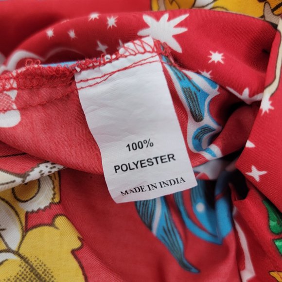 Alvish Enjoy Life Surfing Santa Hawaiian Shirt Red Men's Small - Picture 7 of 10